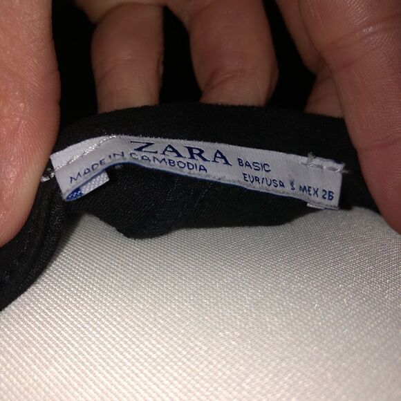 Zara midi dress with leather belt loops size small fits like an 8 ✨ oversized ✨ - Picture 4 of 7